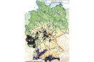 Grafik zeigt die Verbreitung der Mehlbeere in Deutschland.