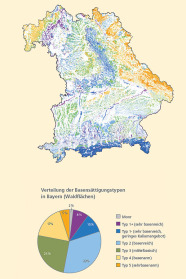 Die Basensättigungstypen der bayerischen Waldflächen und ihre Anteile