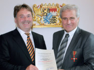 Der bayerische Landwirtschaftsminister Helmut Brunner und Prof. Dr. Dr. Gerd Wegener 
