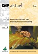 Titelseite der LWF-aktuell-Ausgabe: "Waldschutzsituation 2005"