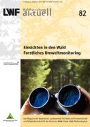 Titelseite der LWF-aktuell-Ausgabe: "Einsichten in den Wald - Forstliches Umweltmonitoring"