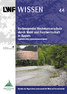 Titelseite der LWF-Wissen-Ausgabe: "Hochwasserschutz durch Wald und Forstwirtschaft"