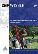 Titelseite der LWF-Wissen-Ausgabe: "Die zweite Bundeswaldinventur 2002"