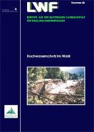 Titelseite der LWF-Wissen-Ausgabe: "Hochwasserschutz im Wald"