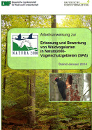 Titel Broschüre Anweisung zur Kartierung Waldvogelarten in NATURA 2000-Vogelschutzgebieten (SPA) 2014