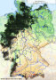 Deutschlandkarte, die die Aktuelle Verbreitung von Ilex aquifolium  zeigt
