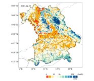 Dürreindex für Deutschland vom Helmholtz-Zentrum für Umweltforschung (HZU)