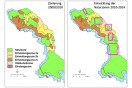 Karten zu Zonierung und Entwicklung der Naturzonen im Nationalpark Bayerischer Wald. Schmuckbild. (Quelle: LWF)