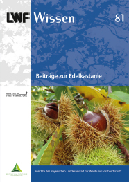 Buchcover mit Früchten der Edelkastanie (Maroni)